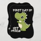 first day of school, first day of first grade einladung (Vorne/Hinten)