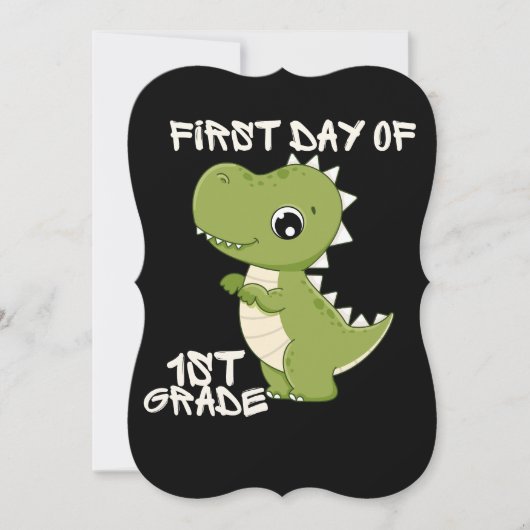 first day of school, first day of first grade einladung (Vorderseite)
