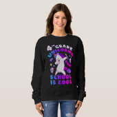 First Day of School, Girl 4th Grade, Unicorn, Back Sweatshirt (Vorne ganz)