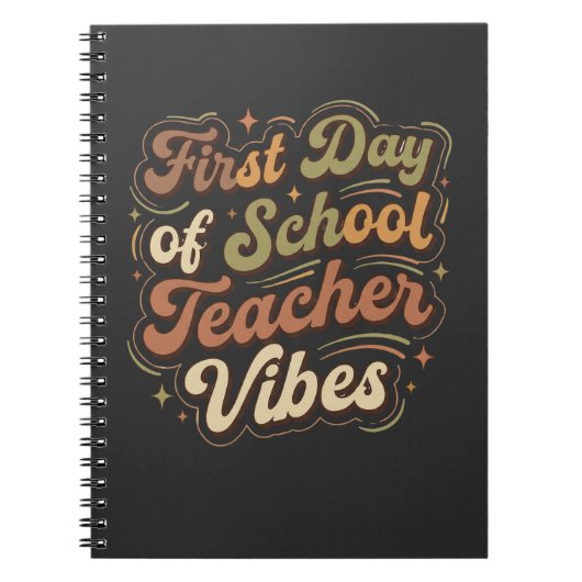 First Day of School Teacher Vibes Back to School  Notizblock (Vorderseite)
