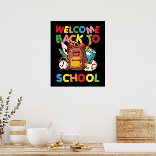 First Day of School Teacher Welcome Back to School Poster (Küche)