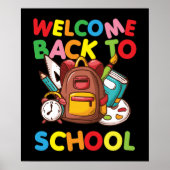 First Day of School Teacher Welcome Back to School Poster (Vorne)
