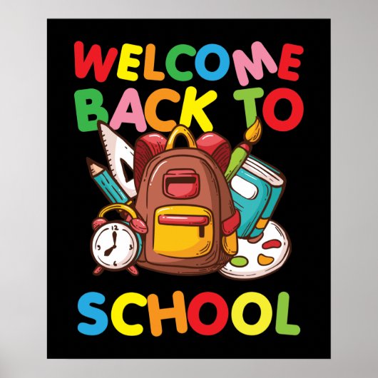 First Day of School Teacher Welcome Back to School Poster (Vorne)