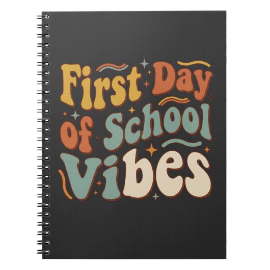 First Day of School Vibes Back to School Gift Notizblock (Vorderseite)