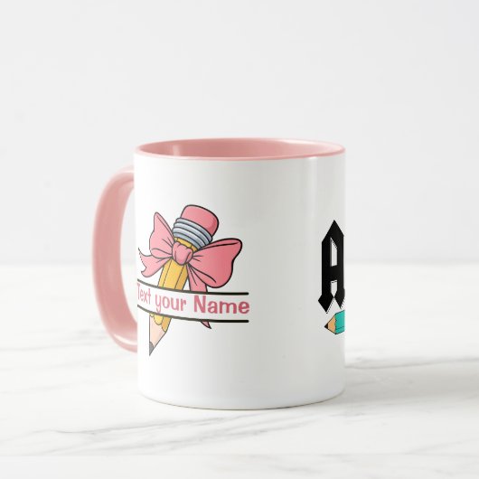 First day of school with options to personalize tasse (Vorderseite Links)