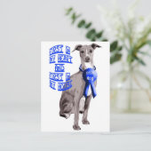 First Dog Italian Greyhound Postkarte (Stehend Vorderseite)