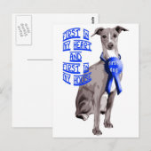 First Dog Italian Greyhound Postkarte (Vorne/Hinten)