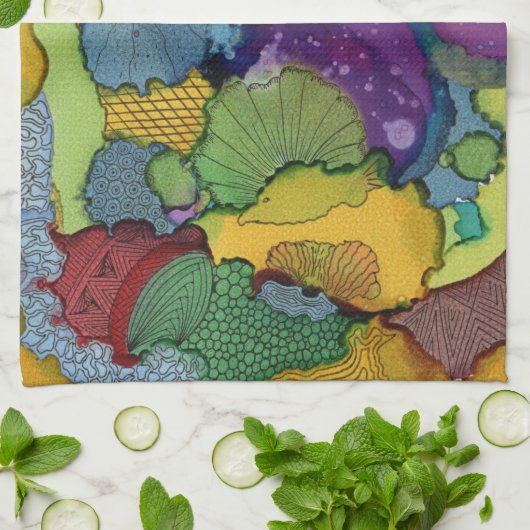 First Doodle Kitchtuch Geschirrtuch (Gefaltet)