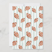 First Down Birthday Evite, Editable Football Invit Einladung (Rückseite)