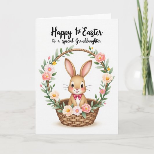 First Easter Granddaughter Card Karte (Vorderseite)