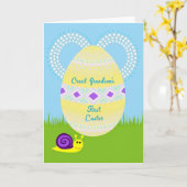 First Easter Grandson Art Card Karte (Gelbe Blume)