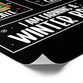 First Educate Then Celebrate Winter Break Christma Poster (Ecke)