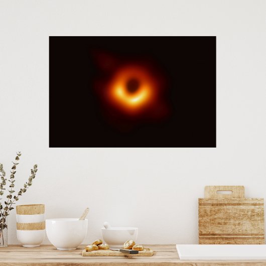 First Ever Image of a Black Hole 8K Resolution Poster (Küche)