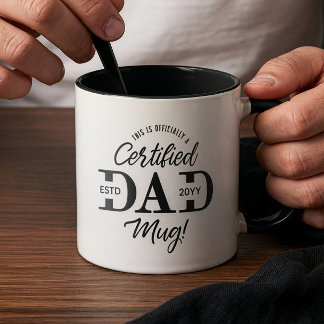 First Father’s Day Certified Dad Mug New Dad Gift Tasse