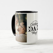 First Father’s Day Certified Dad Mug New Dad Photo Tasse (Vorderseite Links)