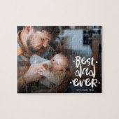 First Father’s Day Custom Photo Gift Best Dad Ever Puzzle (Horizontal)