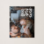 First Father’s Day Custom Photo Gift Best Dad Ever Puzzle (Vertikal)