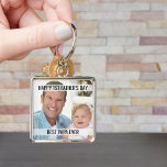 First Fathers Day Foto Best Papa Ever Keychain Schlüsselanhänger<br><div class="desc">First Fathers Day Foto von keychain for the Best Papa Ever. You can add your favorite foto (which is displayed in square / instagram format) and you can zenedit all of the wording, if you wish. It currently reads "happy 1st father's day... Best Papa ever" which you can keep or...</div>