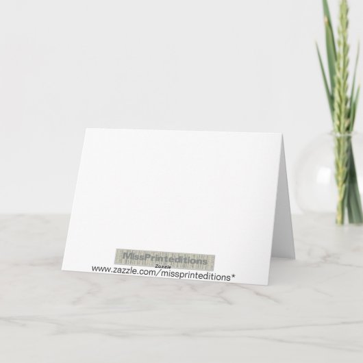 First Fiddle Valentine Feiertagskarte (Rückseite)