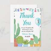 First Fiesta Boy Taco Bout Ein Party Kakteen Gebur Dankeskarte (Vorne/Hinten)