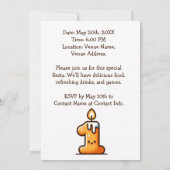 First Fiesta Cactus Birthday Custom Foto Einladung (Rückseite)