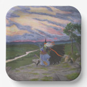 "First Flight" Pappteller (Vorderseite)