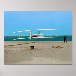 First Flight Wright Brothers Vintages Flugzeug Poster