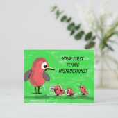 First Flying Instructions Postkarte (Stehend Vorderseite)