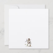First Frost - Snowman & Crow Einladung (Rückseite)