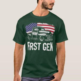 First Gen Classic Lkw 1. Generation Vintag Lov T-Shirt