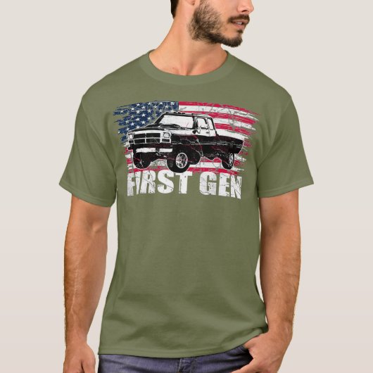 First Gen LKW Squarebody Erste Generation 1 T-Shirt (Vorderseite)