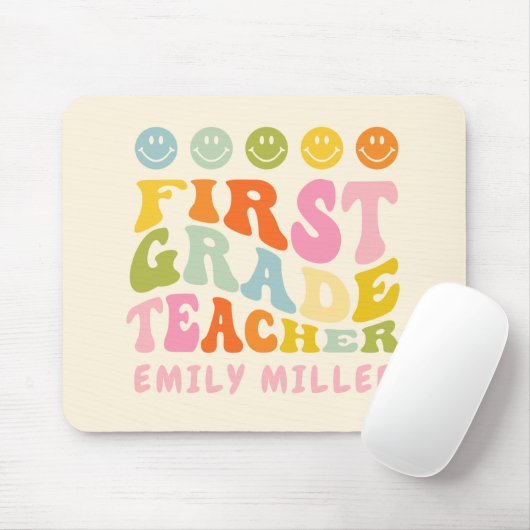 First Grad Teacher Gift Mousepad (Mit Mouse)