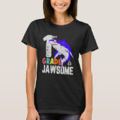 First Grade Boys Girls JawSome Shark First Day of T-Shirt (Vorderseite)
