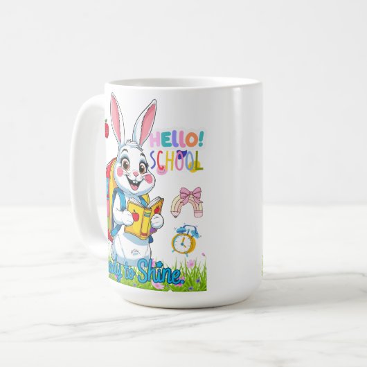 First Grade Fuel – Ready to Shine! Kaffeetasse (Vorderseite Links)