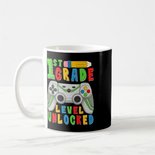 First Grade Level Unlocked Ck To School Gamer Boys Kaffeetasse (Links)