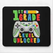 First Grade Level Unlocked Ck To School Gamer Boys Mousepad (Vorne)