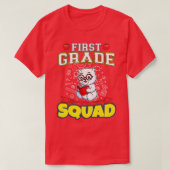 First Grade Squad Funny Elementary School T-Shirt (Design vorne)