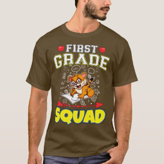 First Grade Squad Funny Elementary School T-Shirt