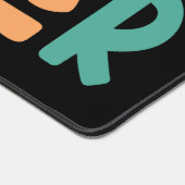 First Grade Teacher Colorful Typography Design Schreibtischunterlage (Ecke)