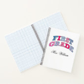 First Grade Teacher Personalized Spir Notizblock (Innenseite)