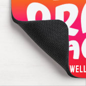 First Grade Teacher Text Design Orange Red Ombre Mousepad (Ecke)