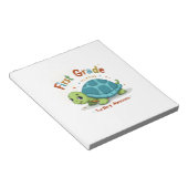 First Grade Turtle-y Awesome 1st Grade Back to Sch Notizblock (angewinkelt)