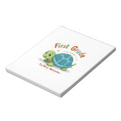 First Grade Turtle-y Awesome 1st Grade Back to Sch Notizblock (Rotiert)