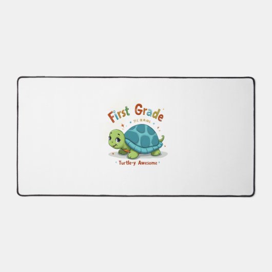 First Grade Turtle-y Awesome 1st Grade Back to Sch Schreibtischunterlage (Vorderseite)