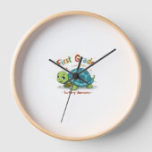 First Grade Turtle-y Awesome 1st Grade Back to Sch Uhr (Vorderseite)