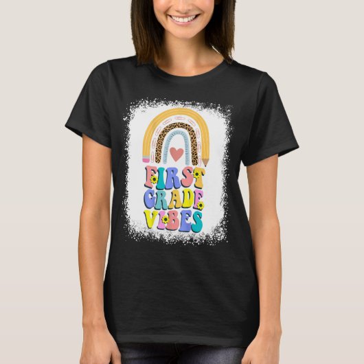 First Grade Vibes Shirt, First Teacher T-Shirt (Vorderseite)