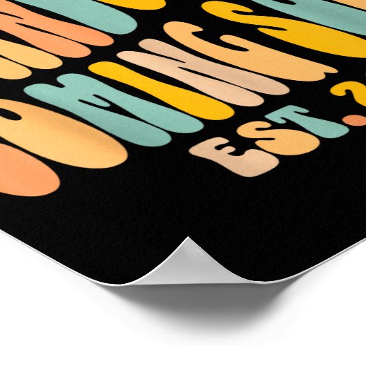 First Granhild Coming Soon 2026 Baby Announcement Poster (Ecke)