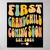 First Granhild Coming Soon 2026 Baby Announcement Poster (Vorne)