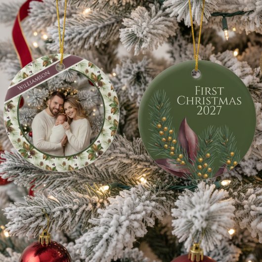 First Holiday Keepsake Keramik Ornament