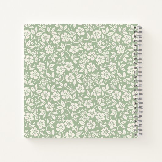 First Holly Communion Floral Church Guest Book Notizblock (Rückseite)